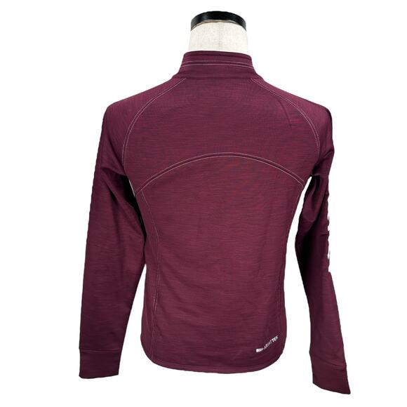 Ariat Tek Team 1/2 Zip Sweatshirt Youth Unisex 2XL XXL Windsor Wine Pullover New - Picture 5 of 11
